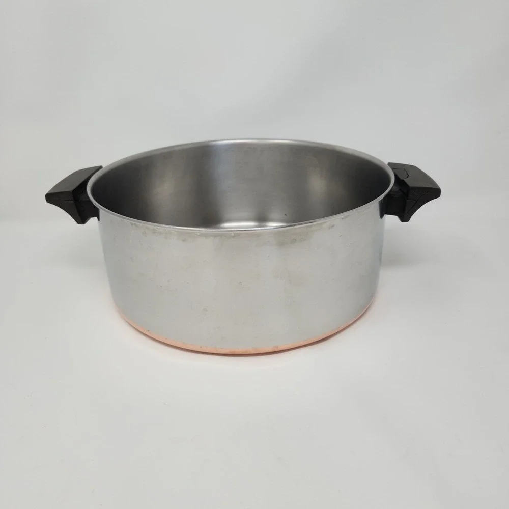 Vintage Revere‎ Ware Copper Clad Bottom 3-quart Pot Pan